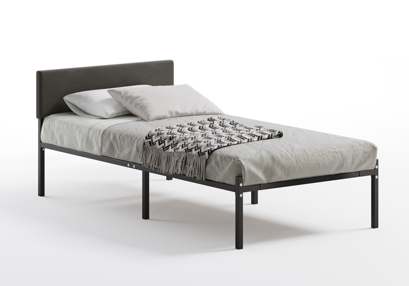 Кровать ДМК Лофт КОМПАКТ с мягкой спинкой