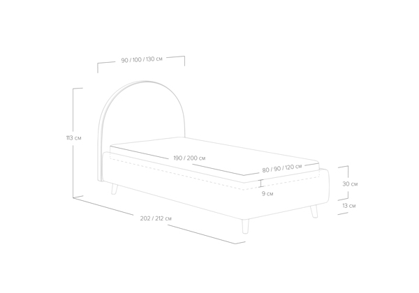 Кровать Сонум Roxy