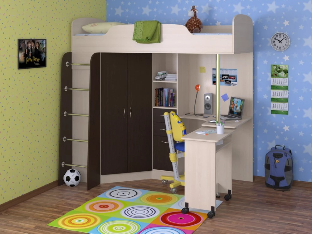 Кровать-чердак Формула мебели Теремок-1