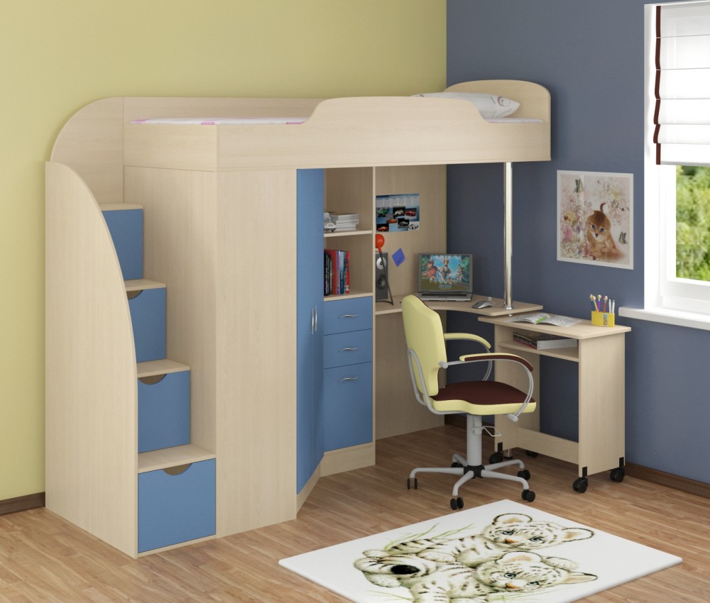 Кровать-чердак Формула мебели Теремок-1 Гранд