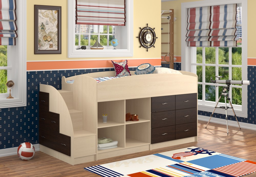 Кровать-чердак Формула мебели Дюймовочка-4/1