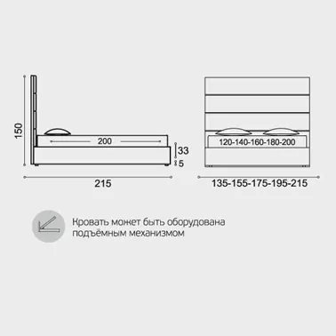 Кровать Sonberry Frona
