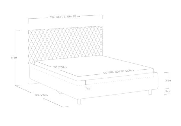 Кровать Сонум Stella с ПМ Кровать Сонум Stella с ПМ