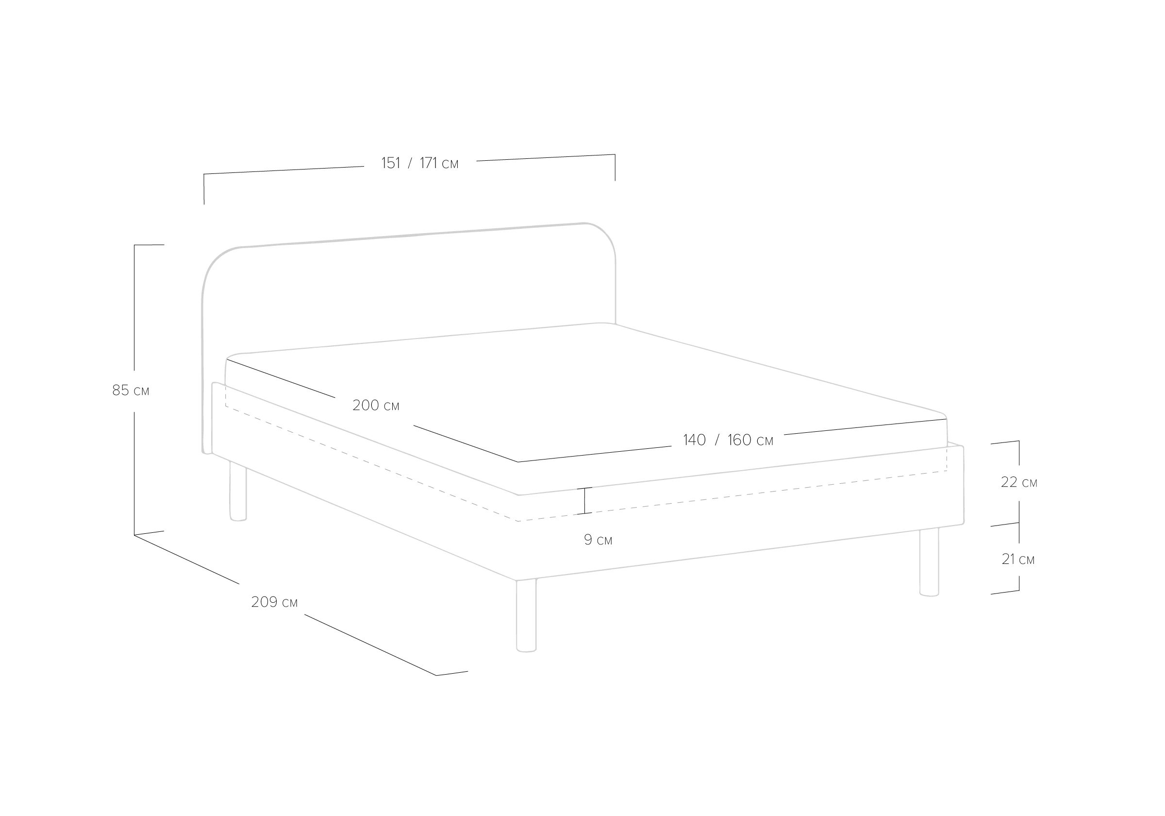 Кровать Сонум Hanna