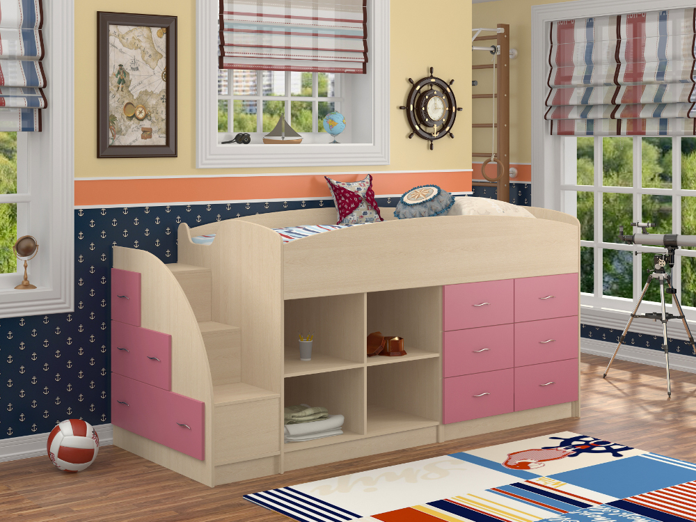 Кровать-чердак Формула мебели Дюймовочка-4/1