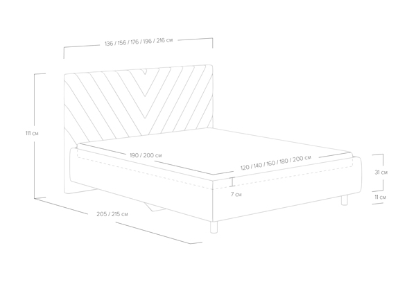 Кровать Сонум Vivien
