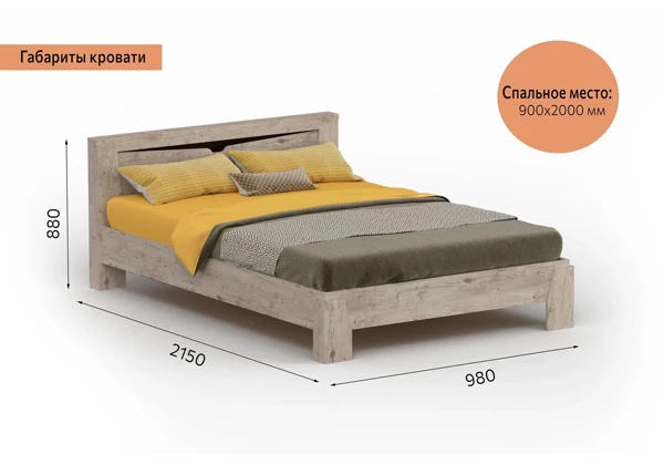 Кровать Мебельград Соренто