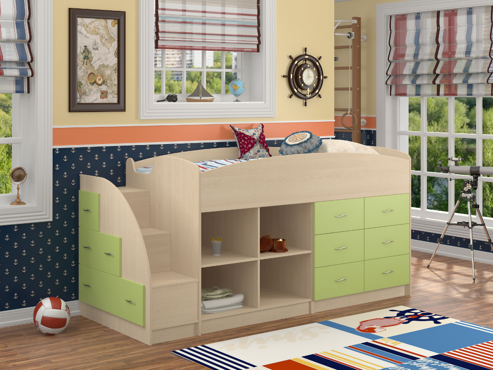 Кровать-чердак Формула мебели Дюймовочка-4/1