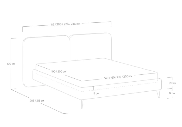 Кровать Сонум Brooklyn
