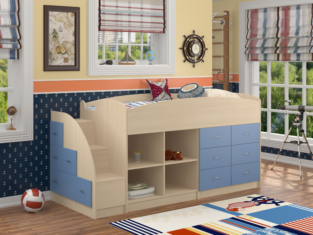 Кровать-чердак Формула мебели Дюймовочка-4/1