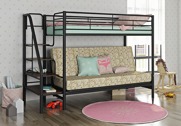 Двухъярусная кровать с диваном Формула мебели Мадлен-3