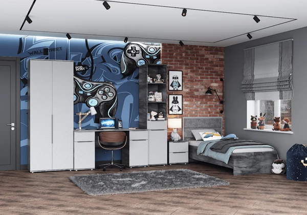 Молодежная кровать Велес Лео (мягкая спинка)