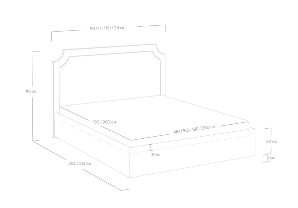 Кровать Сонум Eliot