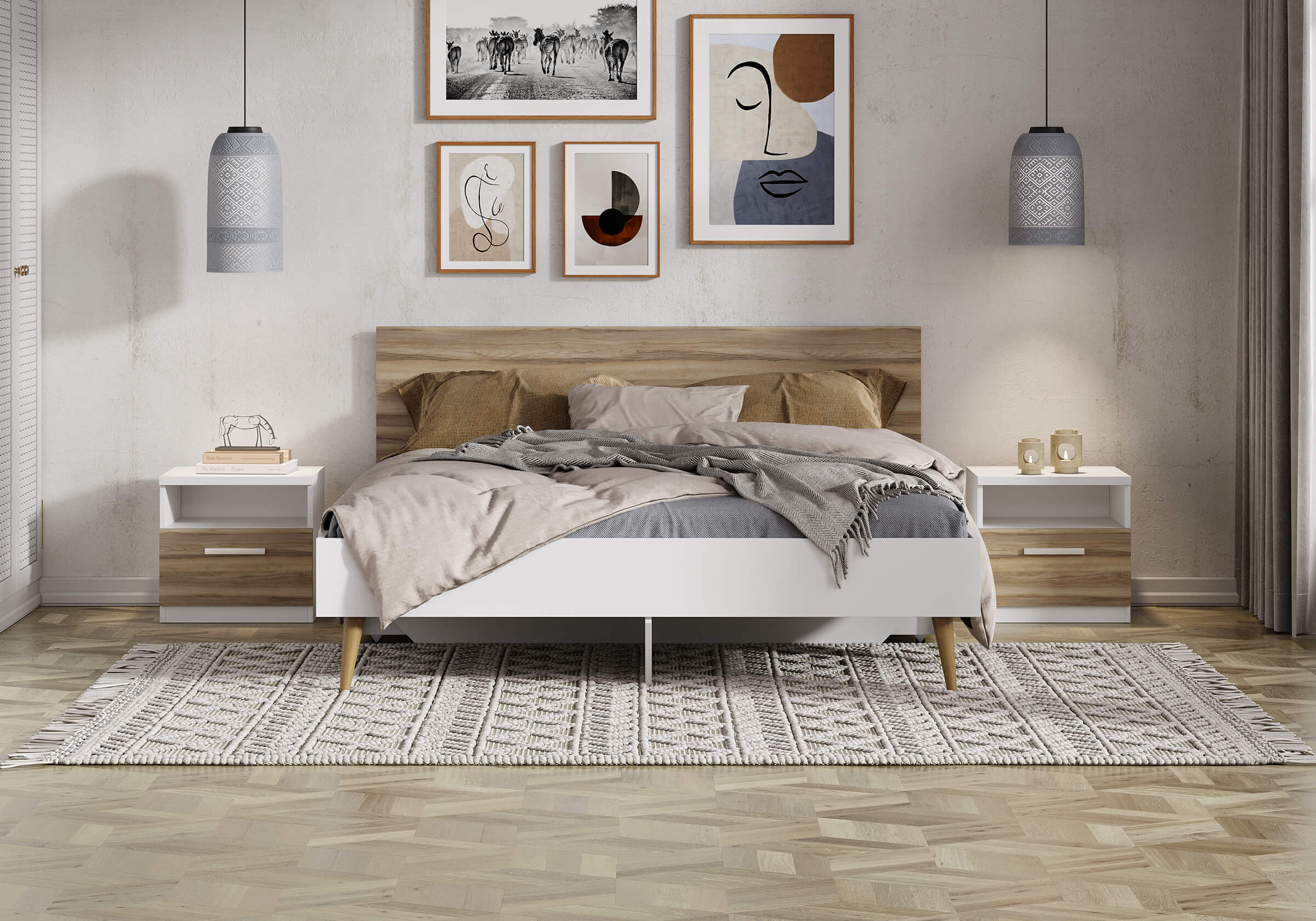 Кровать Сонум Ines (белый) Кровать Сонум Ines (белый)