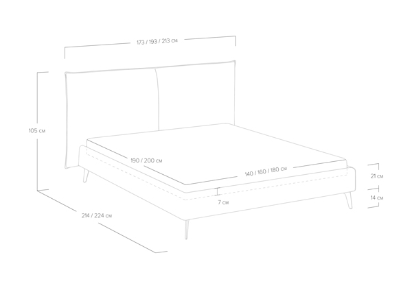 Кровать Сонум Dakota