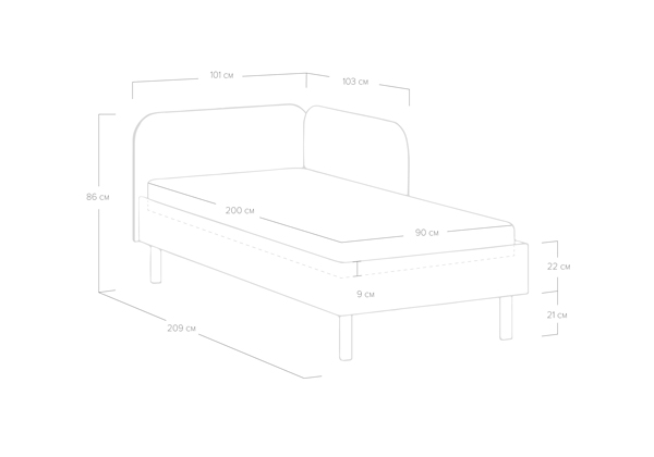 Кровать Сонум Julia