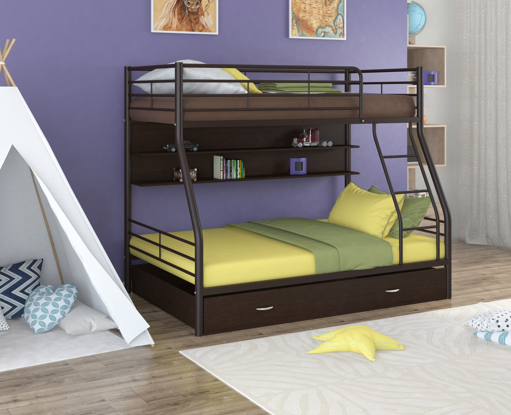 Двухъярусная кровать Формула мебели Гранада-2