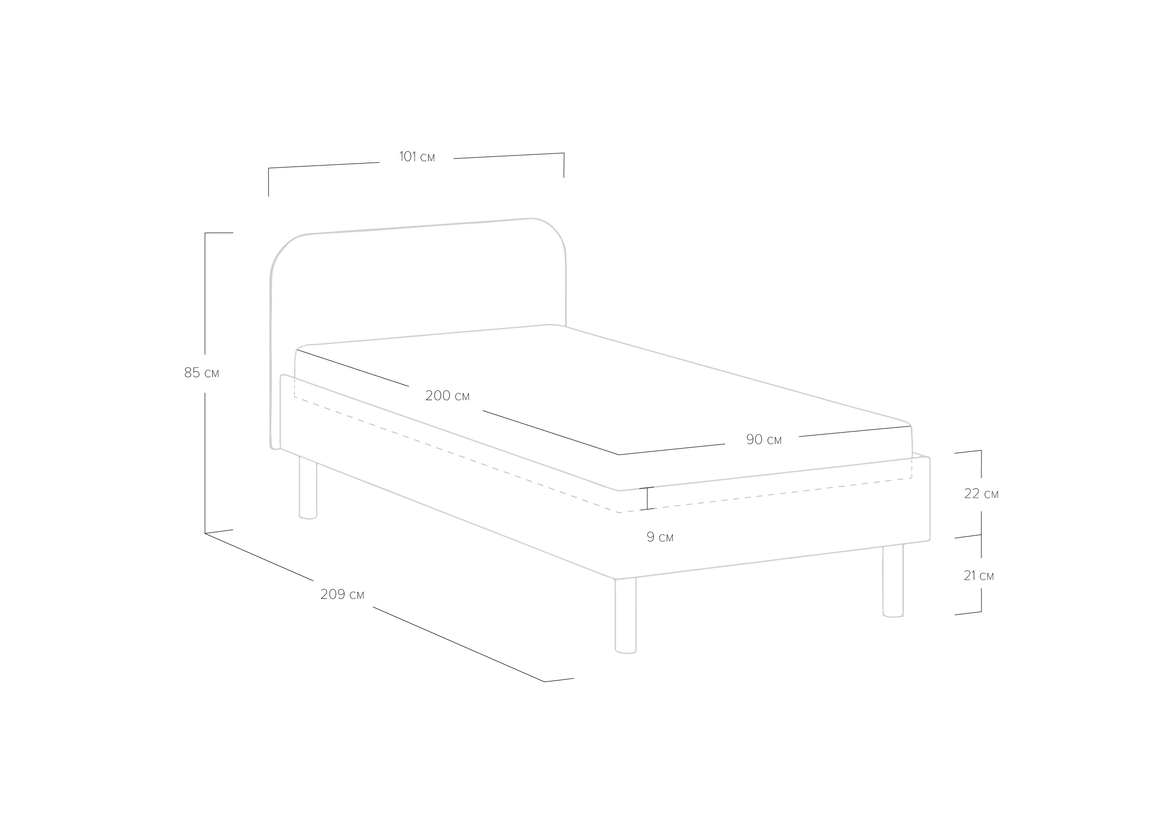 Кровать Сонум Hanna Кровать Сонум Hanna