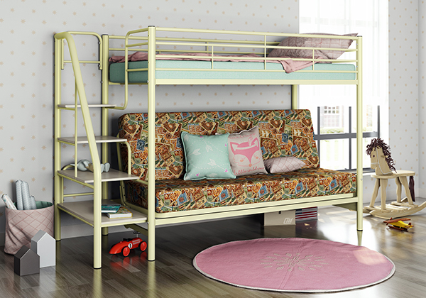 Двухъярусная кровать с диваном Формула мебели Мадлен-3