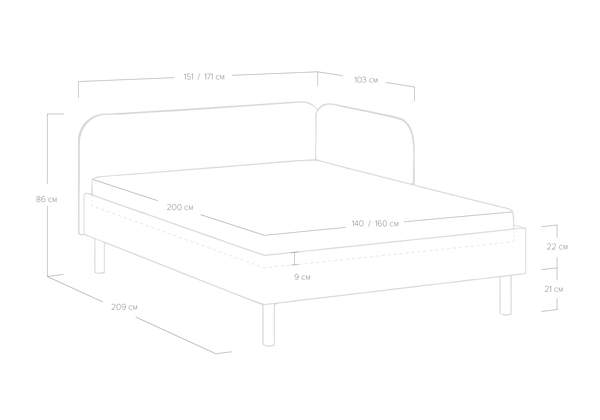 Кровать Сонум Julia Кровать Сонум Julia