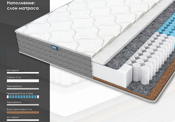 Матрас Dimax Ок Струтто Хард