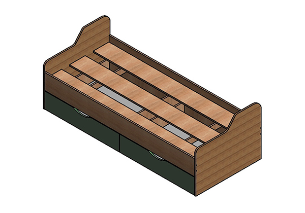 Кровать Формула мебели Дельта