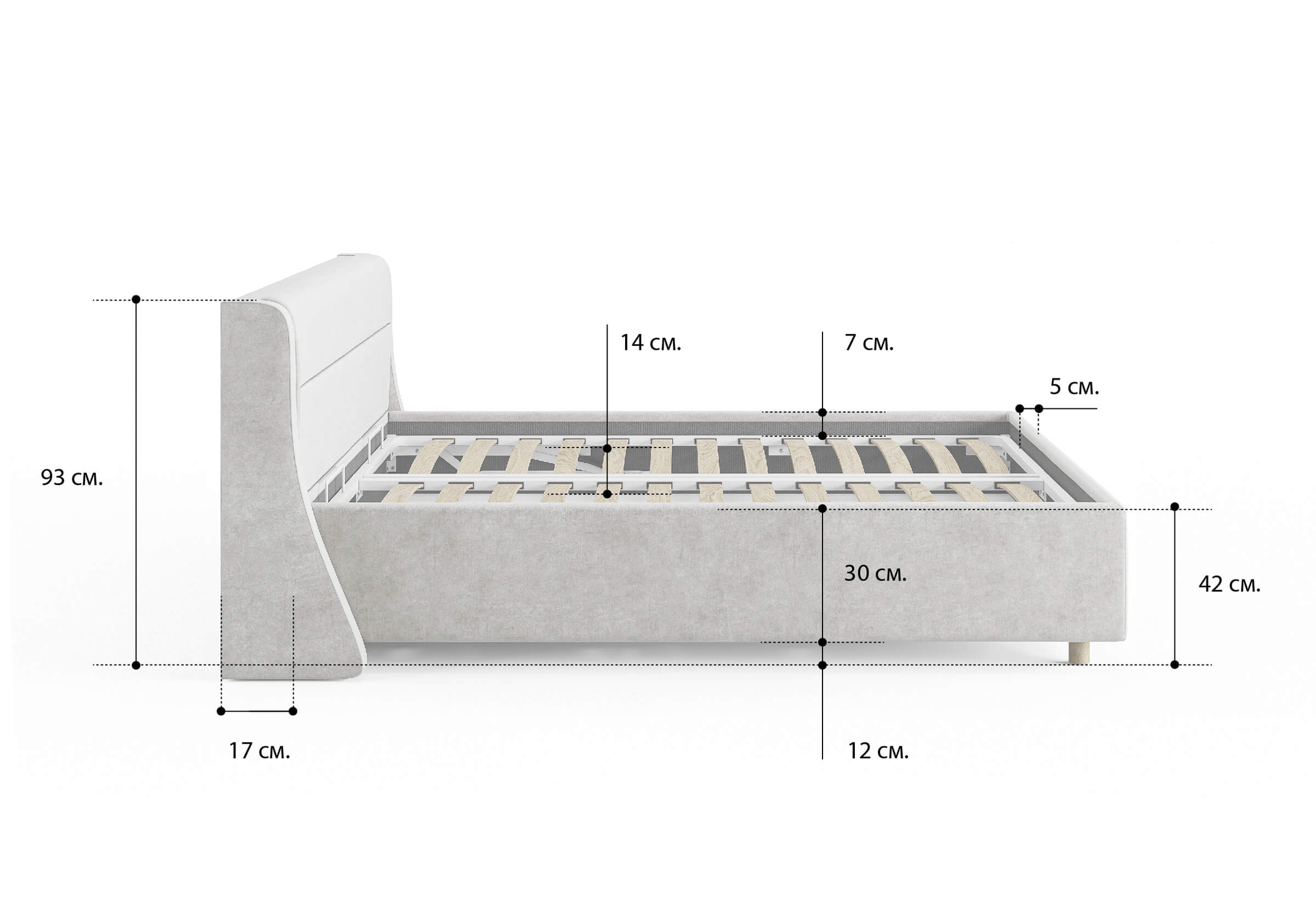 Кровать Сонум Madrid с ПМ Кровать Сонум Madrid с ПМ