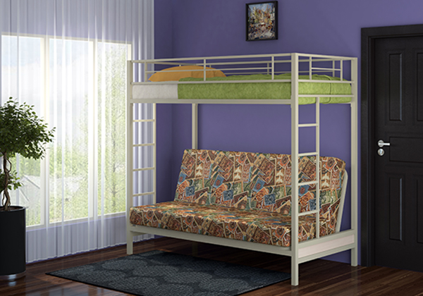 Двухъярусная кровать с диваном Формула мебели Мадлен